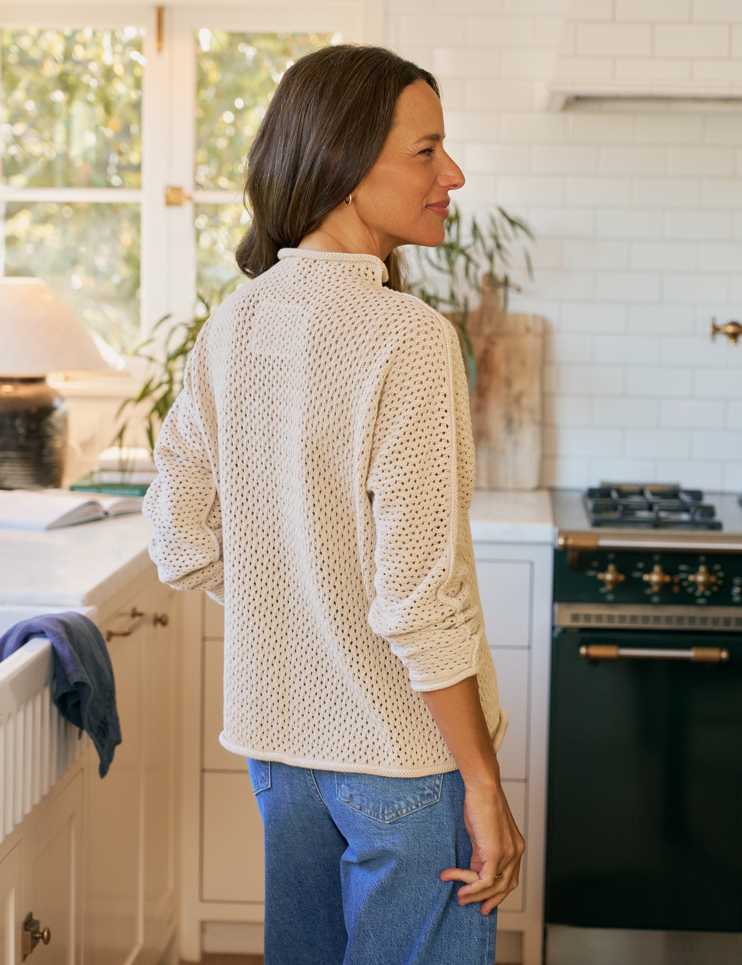 MONTEREY POINTELLE Sand, Pure Italian Cotton