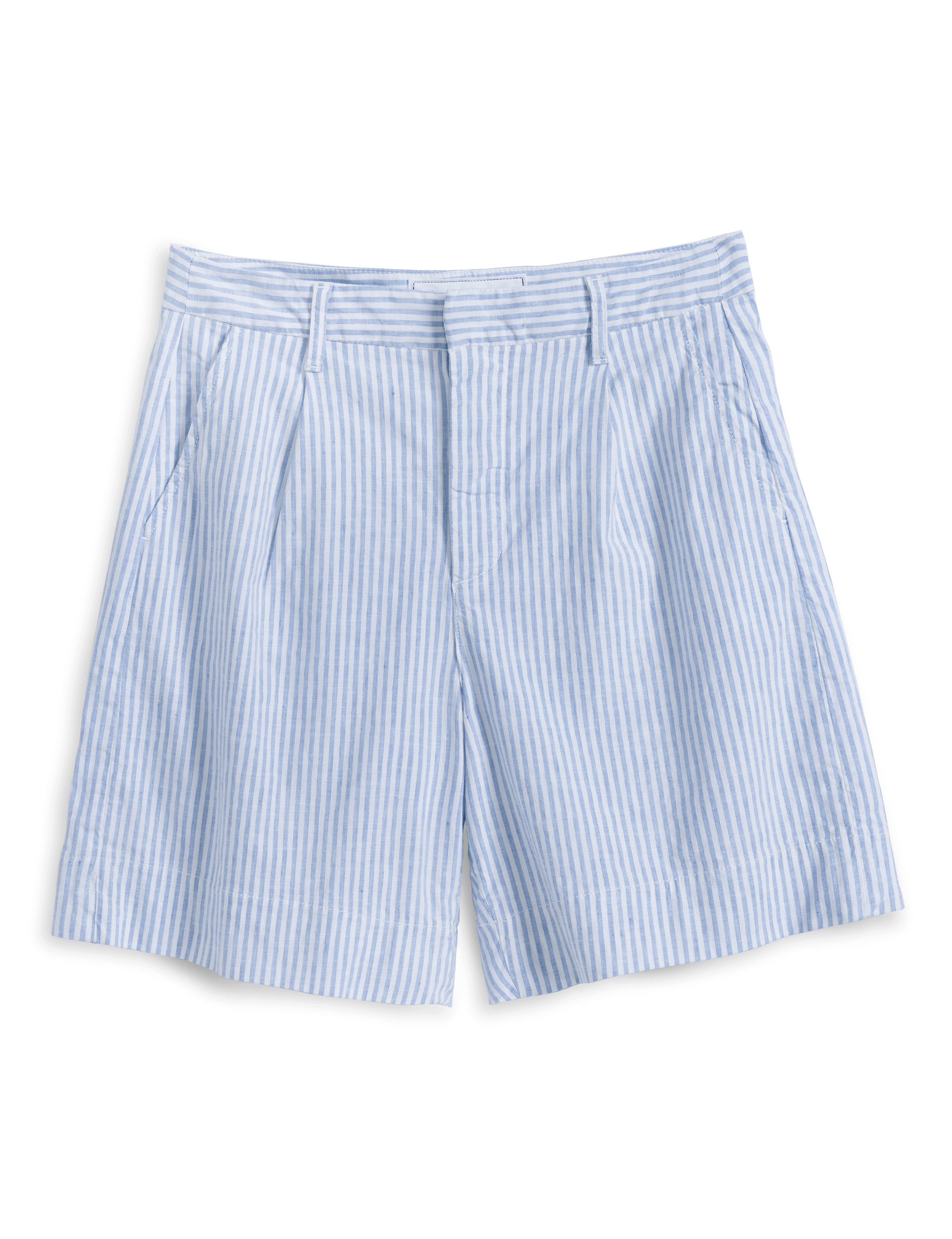 WATERFORD 7.5" Blue and White Stripe, Italian Performance Linen