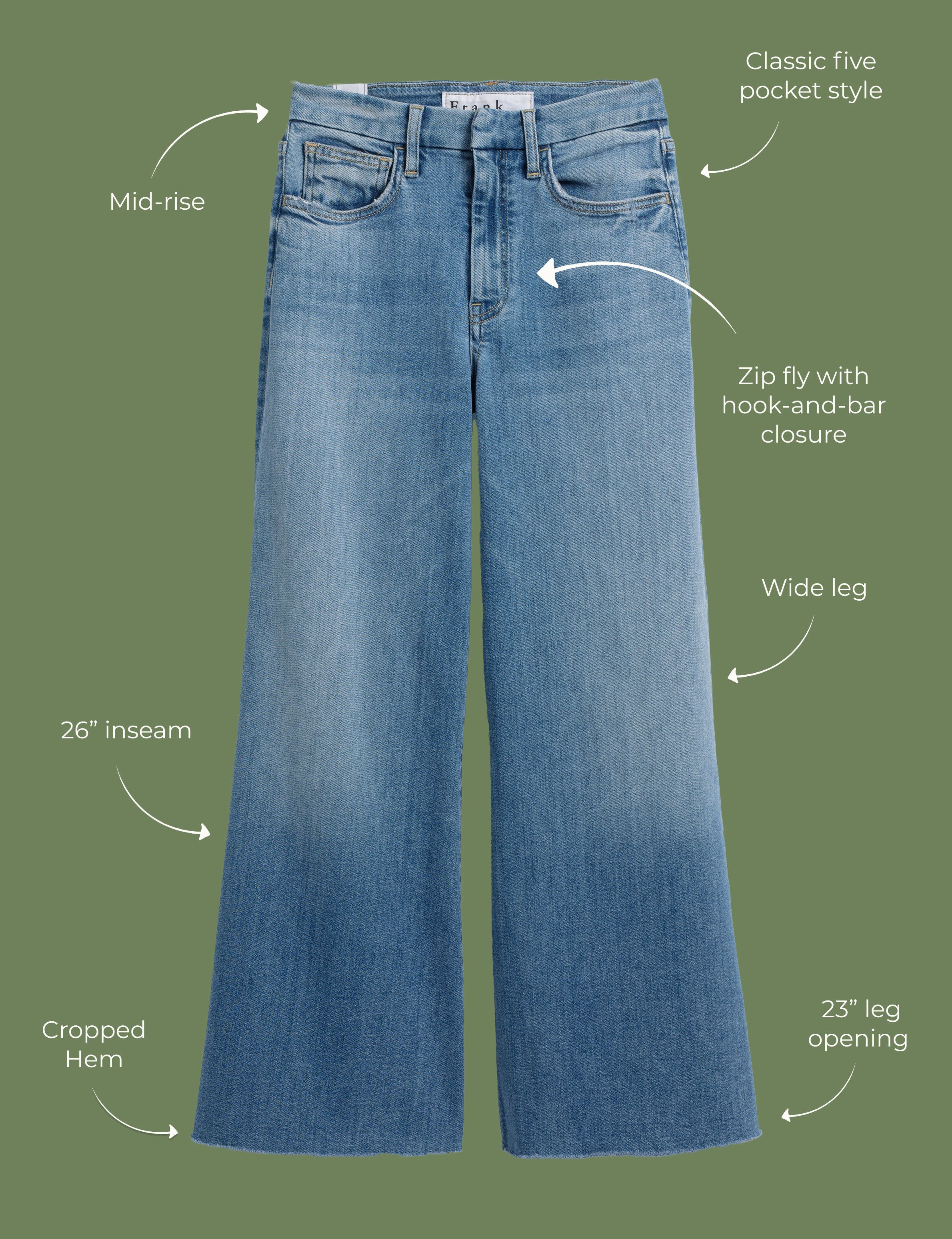 GALWAY 26" 1972 Wash, Italian Dream™ Denim