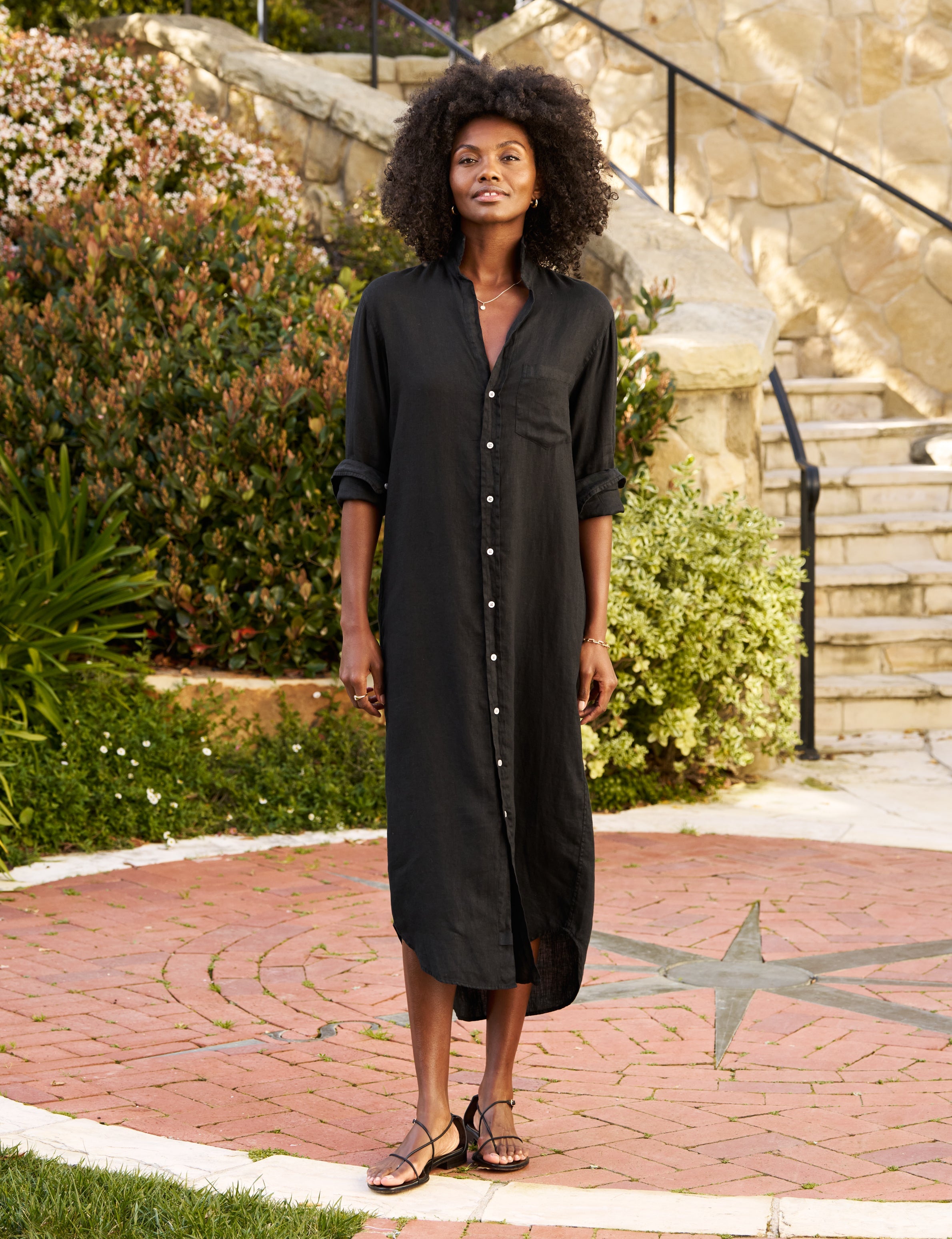 RORY Black, Washed Linen