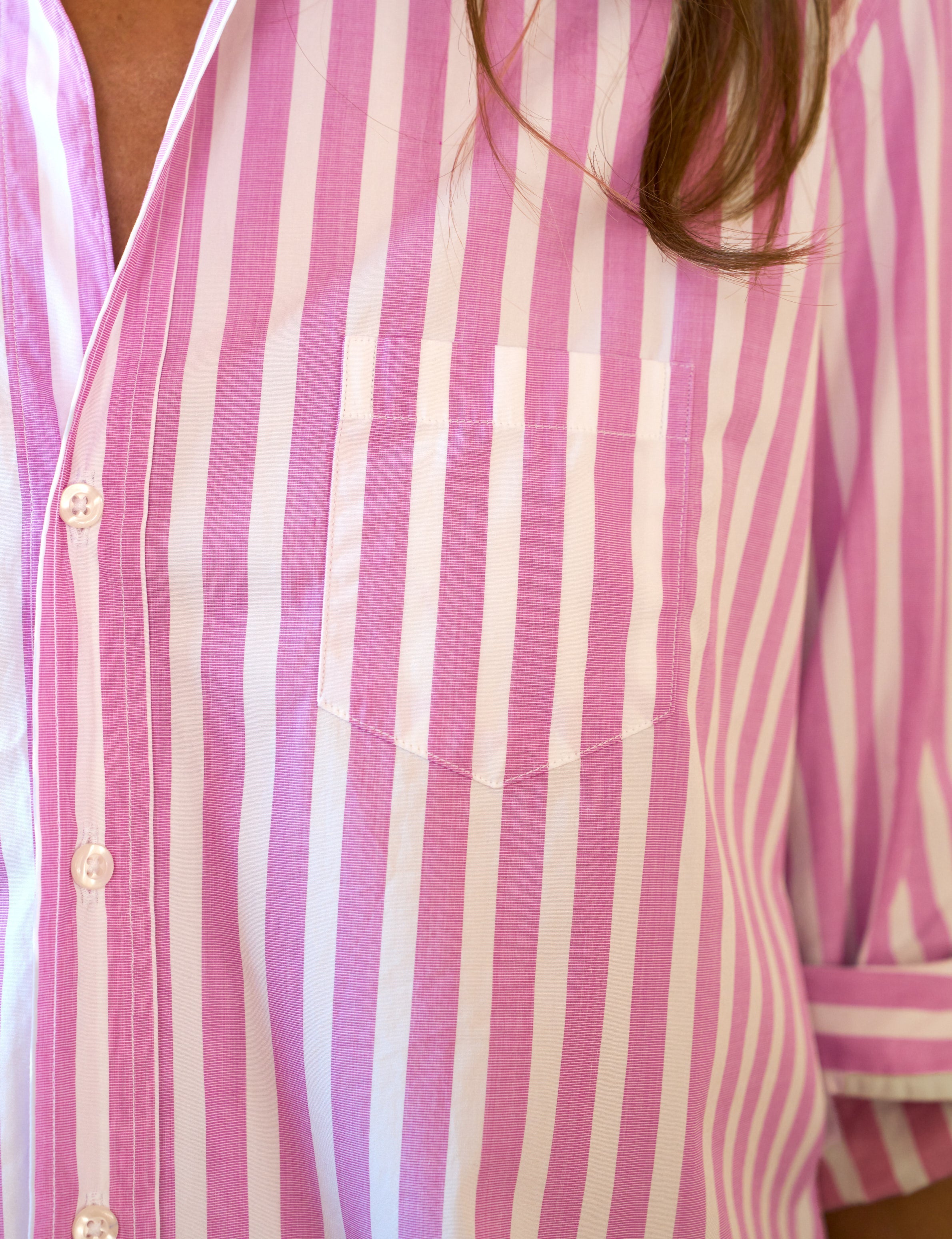 EILEEN Wide Pink Stripe, Superluxe