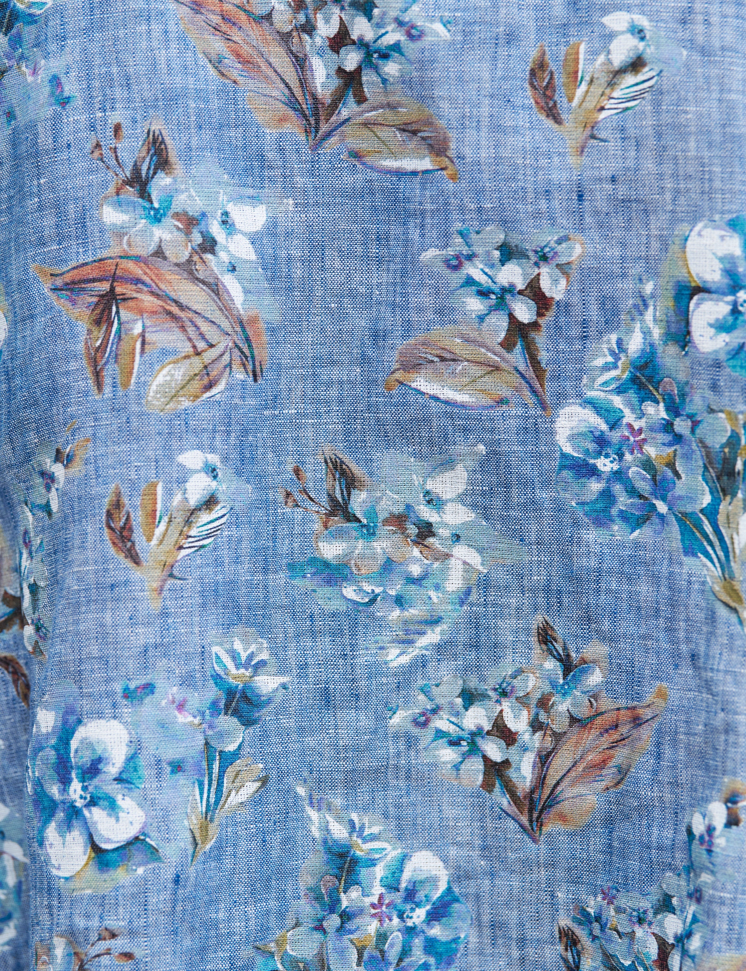 ROSIE Blue Floral, Italian Classic Linen
