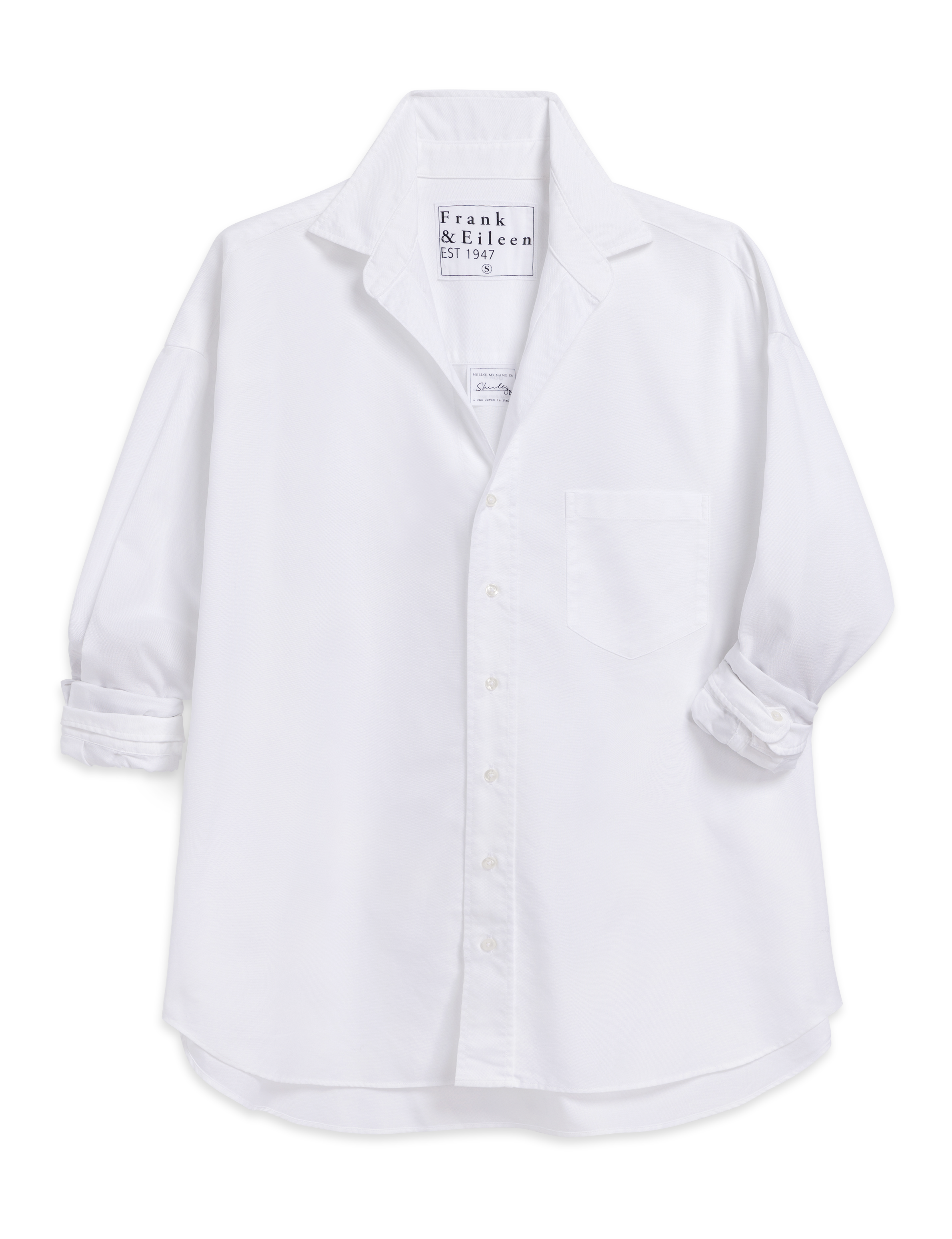 SHIRLEY White, Italian Brushed Oxford